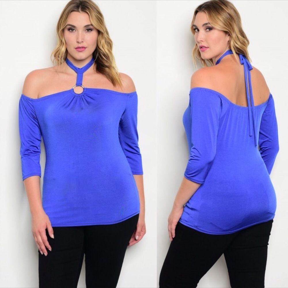 🙌BOGO🙌$10🙌PLUS SIZE COBALT BLUE TOP